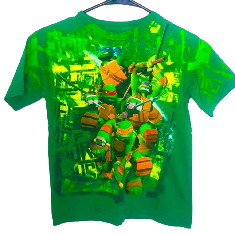NICKELODEON Green Ninja Turtle Graphic T-Shirt
